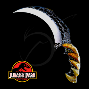 Karambit couteau griffe ajouré artisanal Primal inspiration Jurassic Park Dracoforge